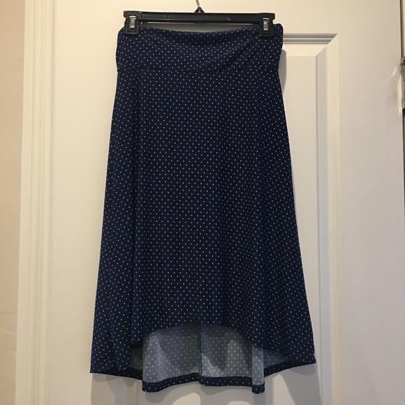 Dresses & Skirts - Blue Polka Dot Skirt